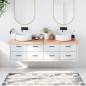 vidaXL Encimera baño madera maciza tratada marrón claro 180x50x(2-6)cm vidaXL Encimera baño madera maciza tratada marrón claro 180x50x(2-6)cm