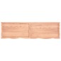 vidaXL Encimera baño madera maciza tratada marrón claro 180x50x(2-6)cm vidaXL Encimera baño madera maciza tratada marrón claro 180x50x(2-6)cm