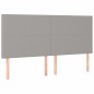 vidaXL Cama box spring con colchón tela gris claro 200x200 cm vidaXL Cama box spring con colchón tela gris claro 200x200 cm