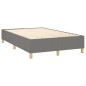 vidaXL Cama box spring con colchón tela gris oscuro 120x200 cm vidaXL Cama box spring con colchón tela gris oscuro 120x200 cm
