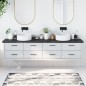 vidaXL Encimera baño madera maciza tratada gris oscuro 220x40x(2-6) cm vidaXL Encimera baño madera maciza tratada gris oscuro 220x40x(2-6) cm
