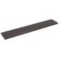 vidaXL Encimera baño madera maciza tratada gris oscuro 220x40x(2-6) cm vidaXL Encimera baño madera maciza tratada gris oscuro 220x40x(2-6) cm
