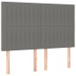 vidaXL Cama box spring con colchón tela gris oscuro 140x190 cm vidaXL Cama box spring con colchón tela gris oscuro 140x190 cm