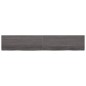 vidaXL Encimera baño madera maciza tratada gris oscuro 220x40x(2-6) cm vidaXL Encimera baño madera maciza tratada gris oscuro 220x40x(2-6) cm