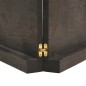 vidaXL Encimera baño madera maciza tratada gris oscuro 220x40x(2-6) cm vidaXL Encimera baño madera maciza tratada gris oscuro 220x40x(2-6) cm