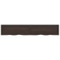 vidaXL Encimera baño madera maciza tratada gris oscuro 220x40x(2-6) cm vidaXL Encimera baño madera maciza tratada gris oscuro 220x40x(2-6) cm