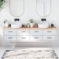 vidaXL Encimera de baño madera maciza sin tratar 220x30x(2-6) cm vidaXL Encimera de baño madera maciza sin tratar 220x30x(2-6) cm