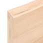 vidaXL Encimera de baño madera maciza sin tratar 220x30x(2-6) cm vidaXL Encimera de baño madera maciza sin tratar 220x30x(2-6) cm