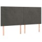 vidaXL Cama box spring con colchón terciopelo gris oscuro 200x200 cm vidaXL Cama box spring con colchón terciopelo gris oscuro 200x200 cm