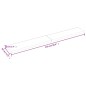 vidaXL Encimera de baño madera maciza sin tratar 220x30x(2-6) cm vidaXL Encimera de baño madera maciza sin tratar 220x30x(2-6) cm