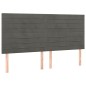 vidaXL Cama box spring con colchón terciopelo gris oscuro 200x200 cm vidaXL Cama box spring con colchón terciopelo gris oscuro 200x200 cm