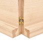 vidaXL Encimera de baño madera maciza sin tratar 200x60x(2-6) cm vidaXL Encimera de baño madera maciza sin tratar 200x60x(2-6) cm