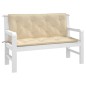 vidaXL Cojines de banco de jardín 2 uds tela Oxford beige 120x50x7 cm vidaXL Cojines de banco de jardín 2 uds tela Oxford beige 120x50x7 cm
