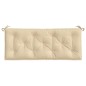 vidaXL Cojines de banco de jardín 2 uds tela Oxford beige 120x50x7 cm vidaXL Cojines de banco de jardín 2 uds tela Oxford beige 120x50x7 cm