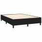 vidaXL Cama box spring colchón y luces LED tela negro 140x200 cm vidaXL Cama box spring colchón y luces LED tela negro 140x200 cm