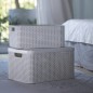 Curver Caja de almacenamiento con tapa Style L blanco crema 30 L Curver Caja de almacenamiento con tapa Style L blanco crema 30 L