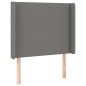 vidaXL Cama box spring colchón y luces LED tela gris oscuro 100x200 cm vidaXL Cama box spring colchón y luces LED tela gris oscuro 100x200 cm