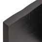 vidaXL Encimera baño madera maciza tratada gris oscuro 180x30x(2-4) cm vidaXL Encimera baño madera maciza tratada gris oscuro 180x30x(2-4) cm