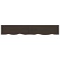 vidaXL Encimera baño madera maciza tratada gris oscuro 180x30x(2-4) cm vidaXL Encimera baño madera maciza tratada gris oscuro 180x30x(2-4) cm