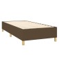 vidaXL Cama box spring colchón y luces LED tela marrón oscuro 80x200cm vidaXL Cama box spring colchón y luces LED tela marrón oscuro 80x200cm