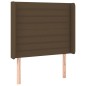 vidaXL Cama box spring colchón y luces LED tela marrón oscuro 80x200cm vidaXL Cama box spring colchón y luces LED tela marrón oscuro 80x200cm