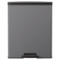 Curver Papelera doble de pedal Deco gris frío 26L+26L Curver Papelera doble de pedal Deco gris frío 26L+26L