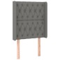 vidaXL Cama box spring colchón y luces LED tela gris oscuro 80x200 cm vidaXL Cama box spring colchón y luces LED tela gris oscuro 80x200 cm