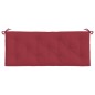 vidaXL Cojines de banco de jardín 2 uds rojo tinto 120x50x7 cm vidaXL Cojines de banco de jardín 2 uds rojo tinto 120x50x7 cm