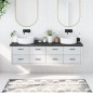 vidaXL Encimera baño madera maciza tratada gris oscuro 180x40x(2-6) cm vidaXL Encimera baño madera maciza tratada gris oscuro 180x40x(2-6) cm