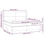 vidaXL Cama box spring colchón y LED cuero sintético blanco 200x200 cm vidaXL Cama box spring colchón y LED cuero sintético blanco 200x200 cm