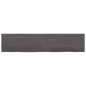 vidaXL Encimera baño madera maciza tratada gris oscuro 180x40x(2-6) cm vidaXL Encimera baño madera maciza tratada gris oscuro 180x40x(2-6) cm