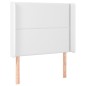 vidaXL Cama box spring y colchón LED cuero sintético blanco 80x200 cm