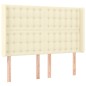 vidaXL Cama box spring colchón y LED cuero sintético crema 140x190 cm vidaXL Cama box spring colchón y LED cuero sintético crema 140x190 cm