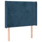 vidaXL Cama box spring colchón y LED terciopelo azul oscuro 90x190 cm vidaXL Cama box spring colchón y LED terciopelo azul oscuro 90x190 cm