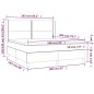 vidaXL Cama box spring colchón y LED terciopelo rosa 160x200 cm vidaXL Cama box spring colchón y LED terciopelo rosa 160x200 cm