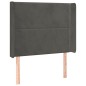 vidaXL Cama box spring colchón y LED terciopelo gris oscuro 80x200 cm vidaXL Cama box spring colchón y LED terciopelo gris oscuro 80x200 cm
