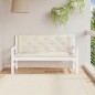 vidaXL Cojines de banco de jardín 2 uds blanco crema 150x50x7 cm vidaXL Cojines de banco de jardín 2 uds blanco crema 150x50x7 cm