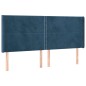 vidaXL Cama box spring colchón y LED terciopelo azul oscuro 180x200 cm vidaXL Cama box spring colchón y LED terciopelo azul oscuro 180x200 cm