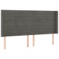vidaXL Cama box spring colchón y LED terciopelo gris oscuro 200x200 cm vidaXL Cama box spring colchón y LED terciopelo gris oscuro 200x200 cm