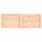 vidaXL Encimera de baño madera maciza sin tratar 160x50x(2-4) cm vidaXL Encimera de baño madera maciza sin tratar 160x50x(2-4) cm