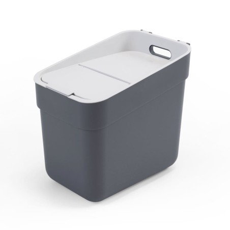 Curver Cubo de basura Ready to Collect gris oscuro 20 L