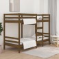 vidaXL Sofá cama madera maciza de pino marrón miel 90x200 cm vidaXL Sofá cama madera maciza de pino marrón miel 90x200 cm