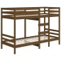 vidaXL Sofá cama madera maciza de pino marrón miel 90x200 cm vidaXL Sofá cama madera maciza de pino marrón miel 90x200 cm