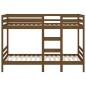 vidaXL Sofá cama madera maciza de pino marrón miel 90x200 cm vidaXL Sofá cama madera maciza de pino marrón miel 90x200 cm