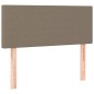 vidaXL Cama box spring con colchón tela gris taupe 120x200 cm vidaXL Cama box spring con colchón tela gris taupe 120x200 cm