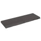 vidaXL Encimera baño madera maciza tratada gris oscuro 120x40x(2-6) cm vidaXL Encimera baño madera maciza tratada gris oscuro 120x40x(2-6) cm