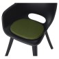Madison Cojín de asiento Panama 2 unidades verde 39x36 cm Madison Cojín de asiento Panama 2 unidades verde 39x36 cm
