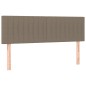 vidaXL Cama box spring con colchón tela gris taupe 140x190 cm vidaXL Cama box spring con colchón tela gris taupe 140x190 cm
