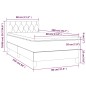 vidaXL Cama box spring con colchón tela gris taupe 80x200 cm vidaXL Cama box spring con colchón tela gris taupe 80x200 cm