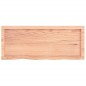 vidaXL Encimera baño madera maciza tratada marrón claro 100x40x(2-6)cm vidaXL Encimera baño madera maciza tratada marrón claro 100x40x(2-6)cm